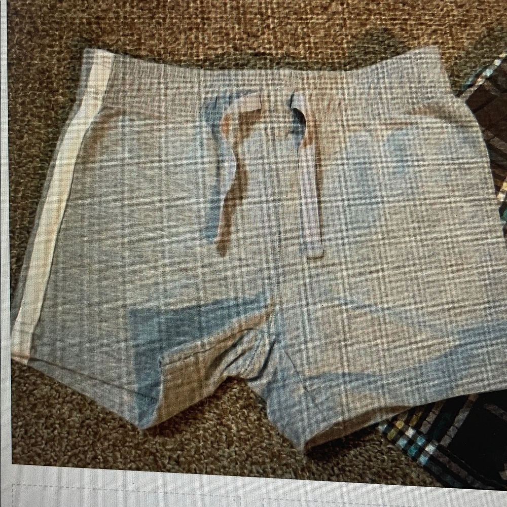 Jumping Beans grey elastic waist shorts 12M